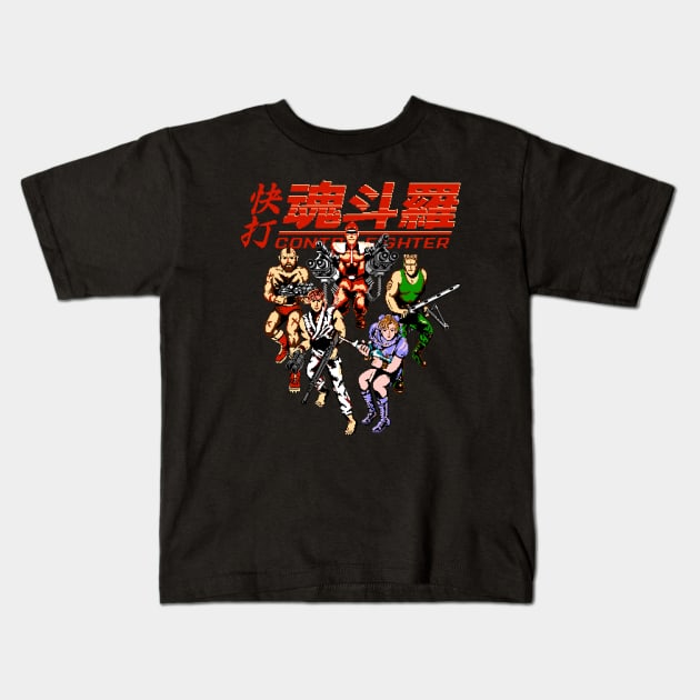 Contra Fighter Kids T-Shirt by Bootleg Factory